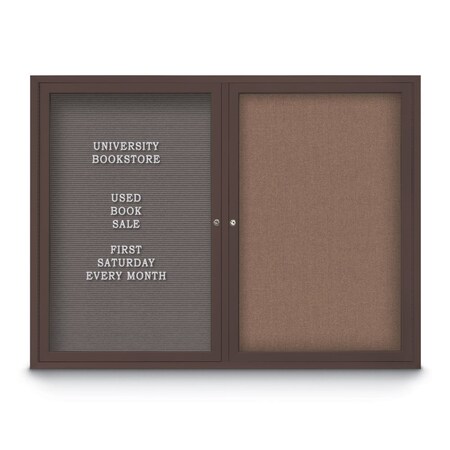 United Visual Products Corkboard, 24"x36", Deep Burgundy/Gold UV402PLUS-GOLD-DBURGU